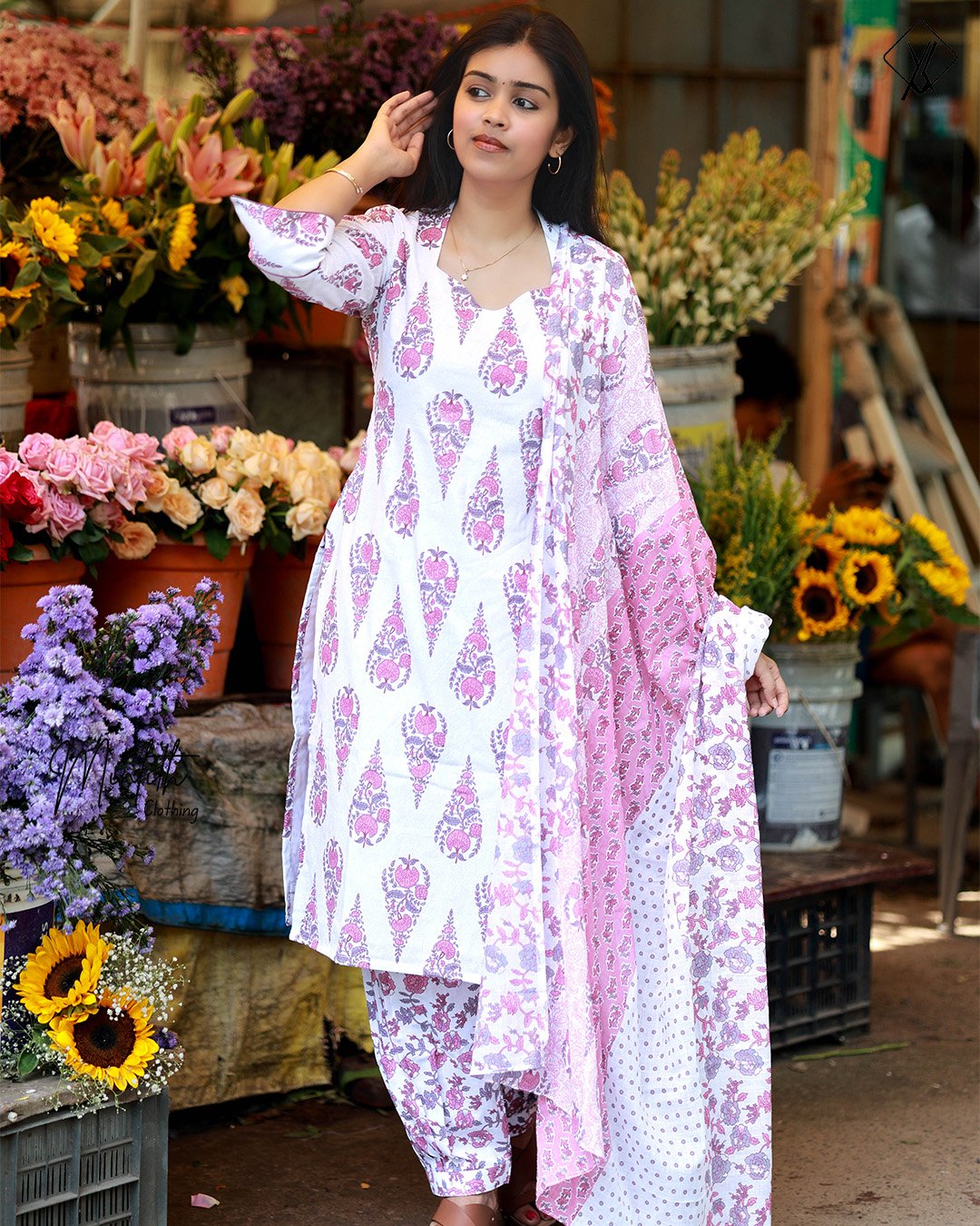 LILLY – Fresh Bloom Kurti Set - Image 2