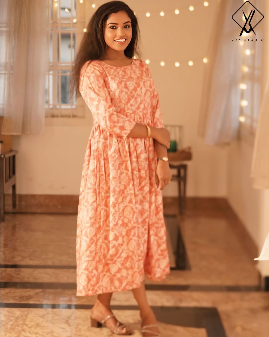 FILONA - Flowy Rayon Frock (Pink) - Image 3