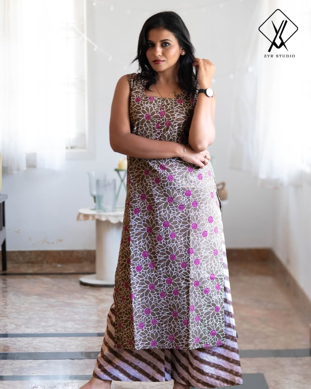 RANA - Sleeveless Plazzo Kurti Set