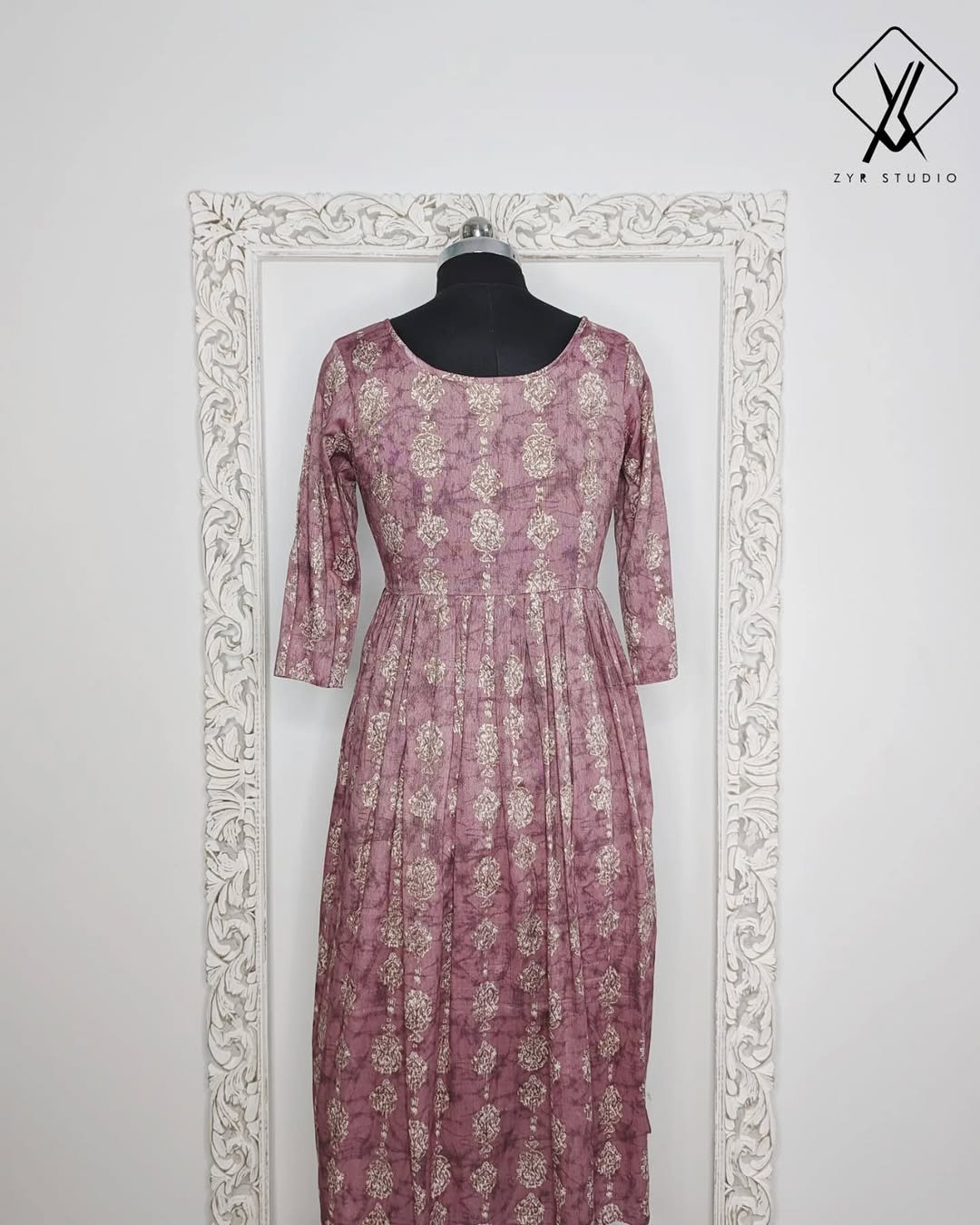 FILONA - Flowy Rayon Frock (Pastel Pink)