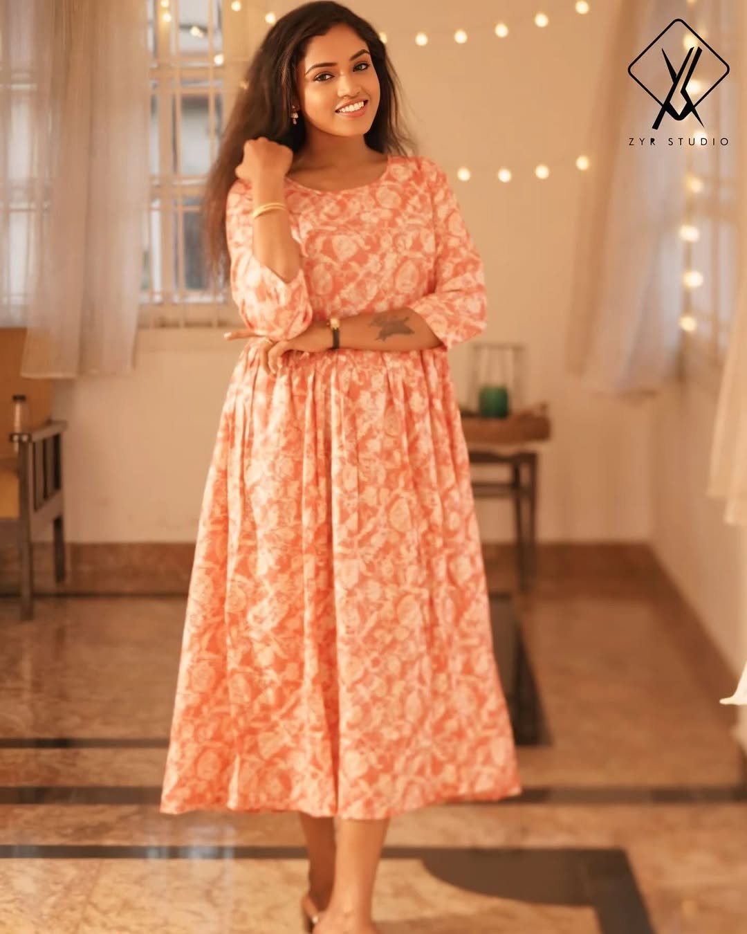 FILONA - Flowy Rayon Frock (Pink) - Image 2