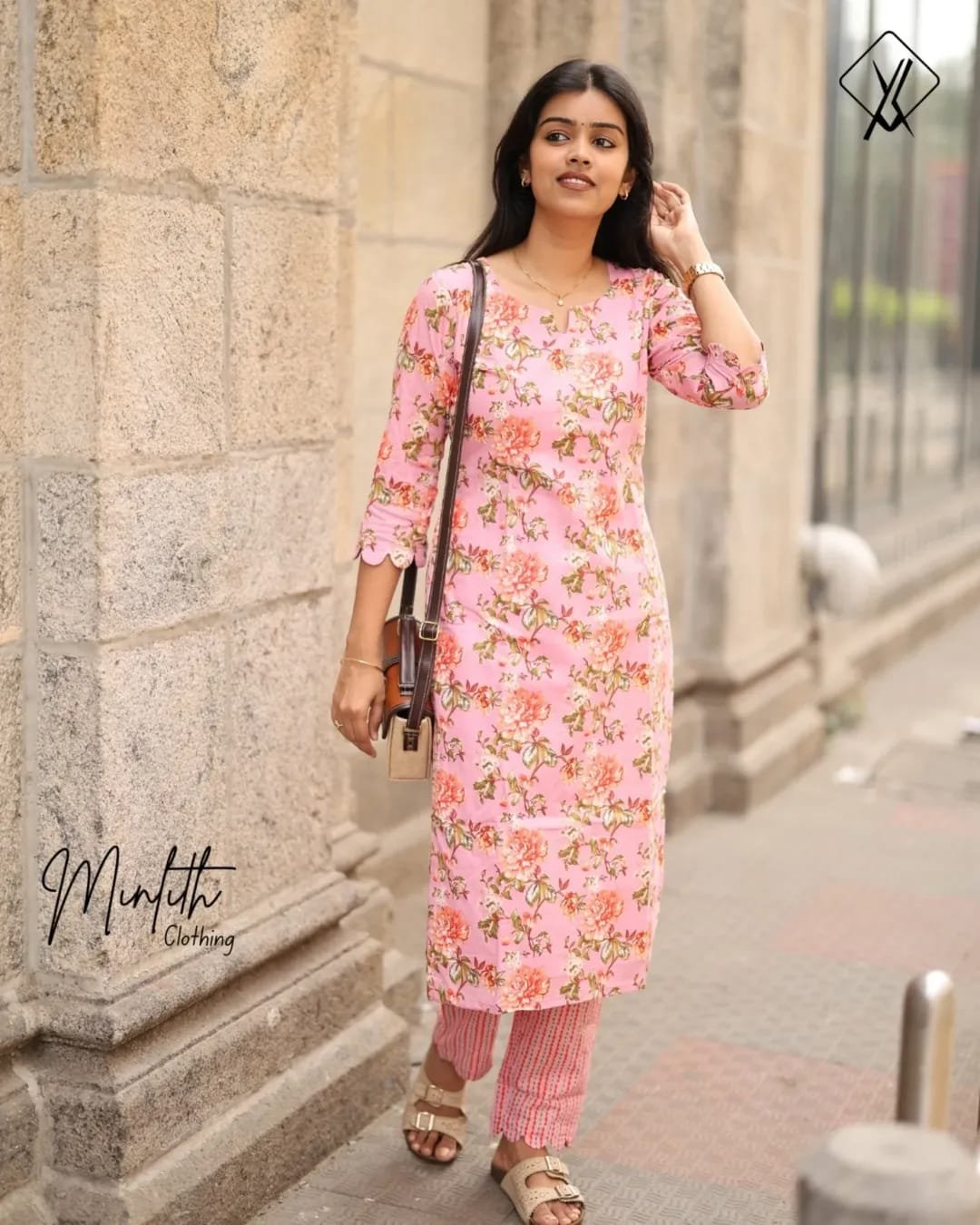 MIRA- Floral Print Cotton Kurti Set