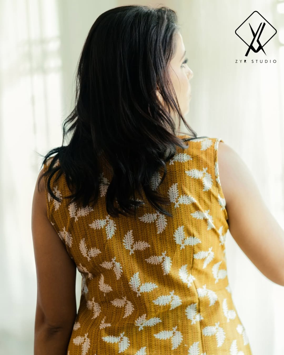 BONITU-Sleevless Cotton Kurti Set - Image 3