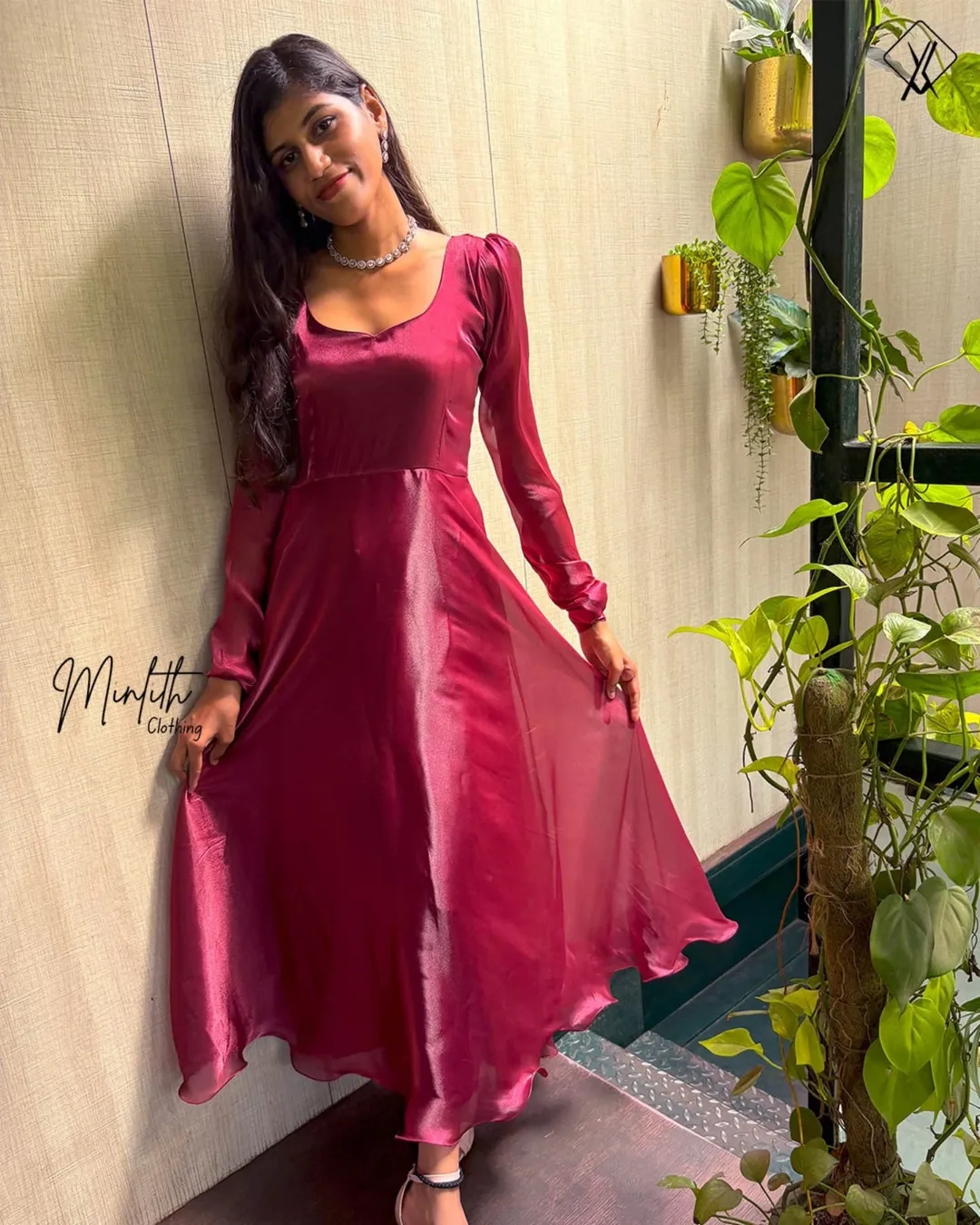 GLOSS - Glass Tissue Organza Dress