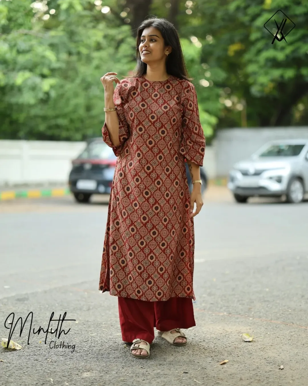 LIORA - Bell Sleeve Cotton Salwar Set