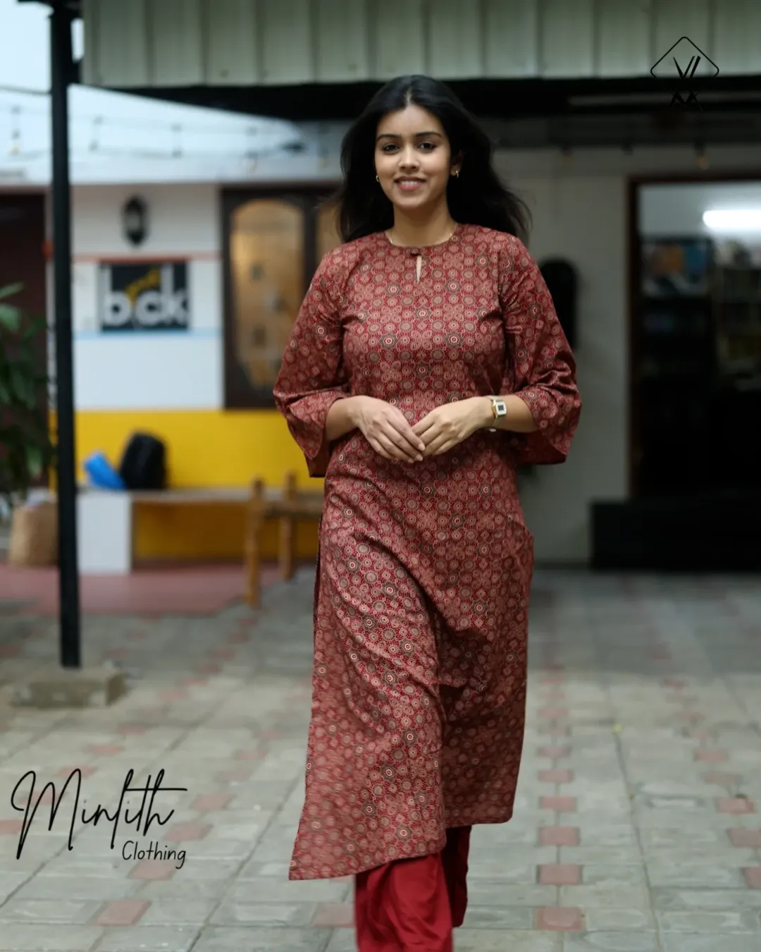 AARVI - Bell Sleeve Cotton Salwar Set