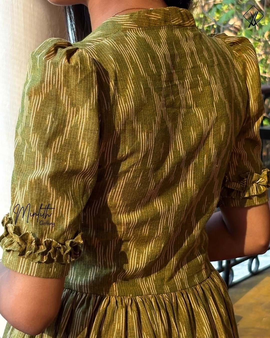 JIYA - Ruffel Edge Sleeve Frock - Image 4