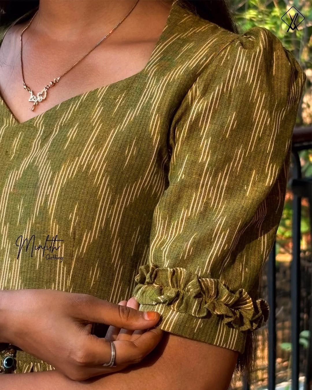 JIYA - Ruffel Edge Sleeve Frock - Image 5