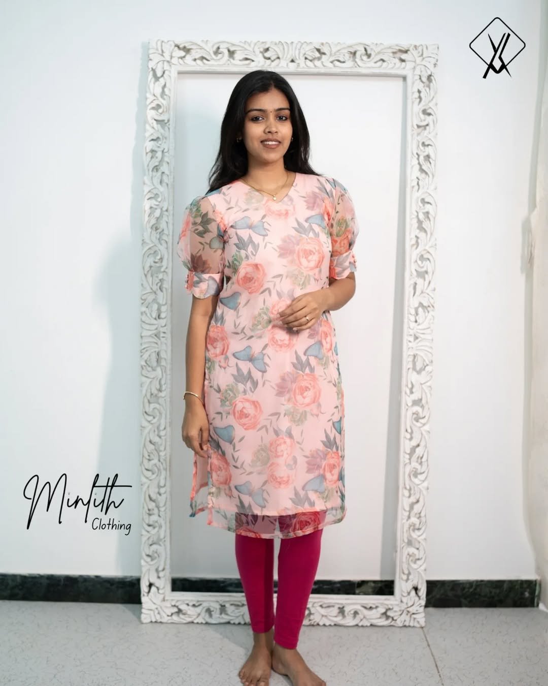 TULIP - Organza Floral Kurti