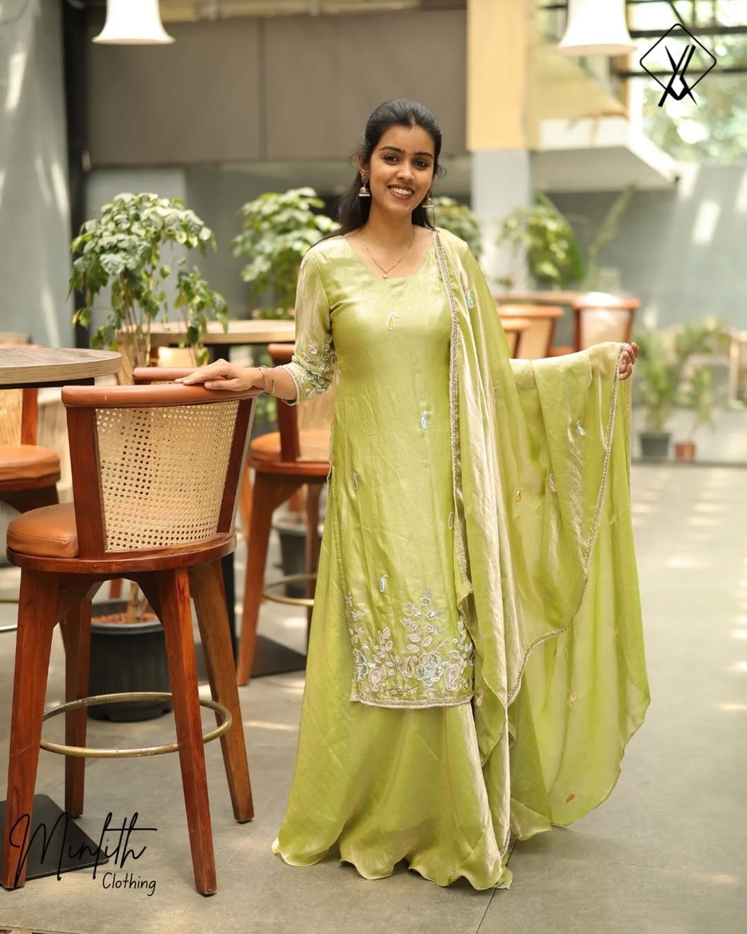 EMERA - EMBROIDERY PLAZZO SET