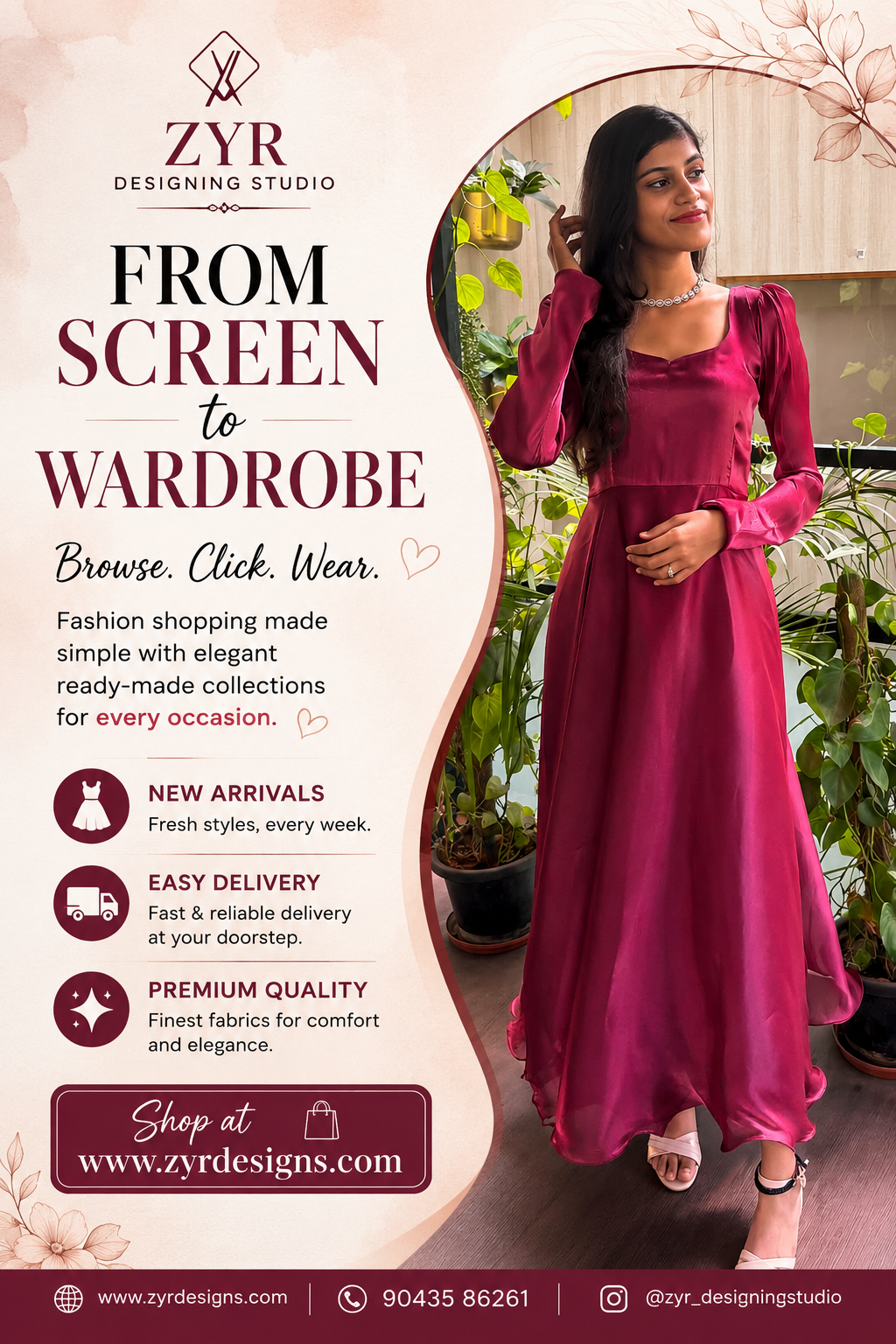 Screen to Wardrobe at ZYR