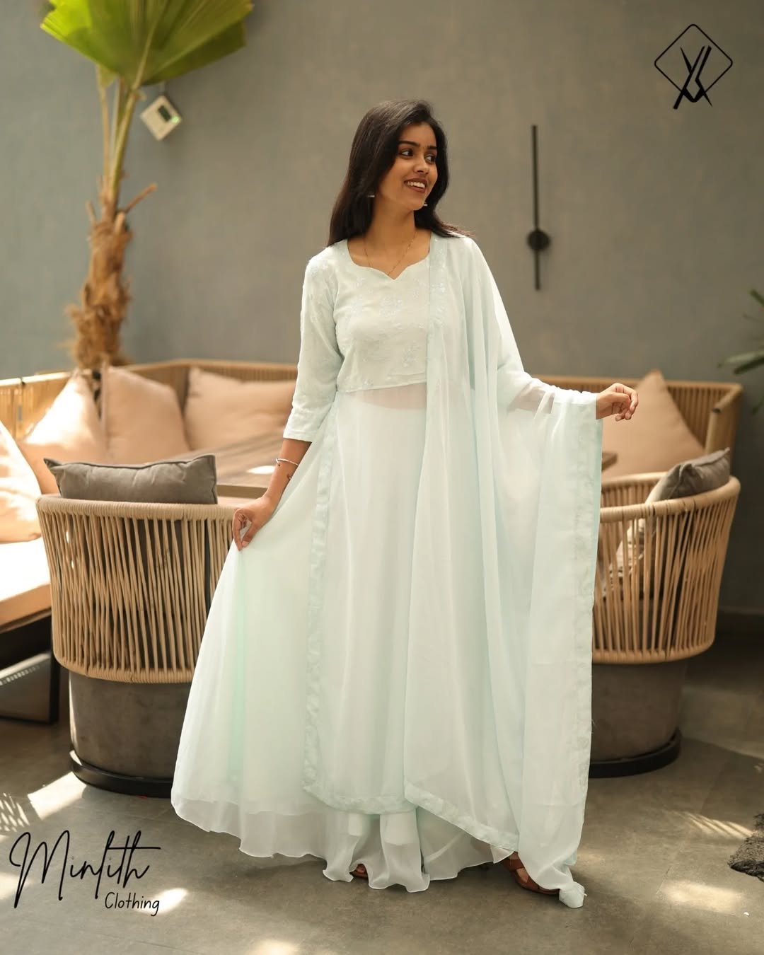 NYELA- Nyra Cut Dress (Blue)