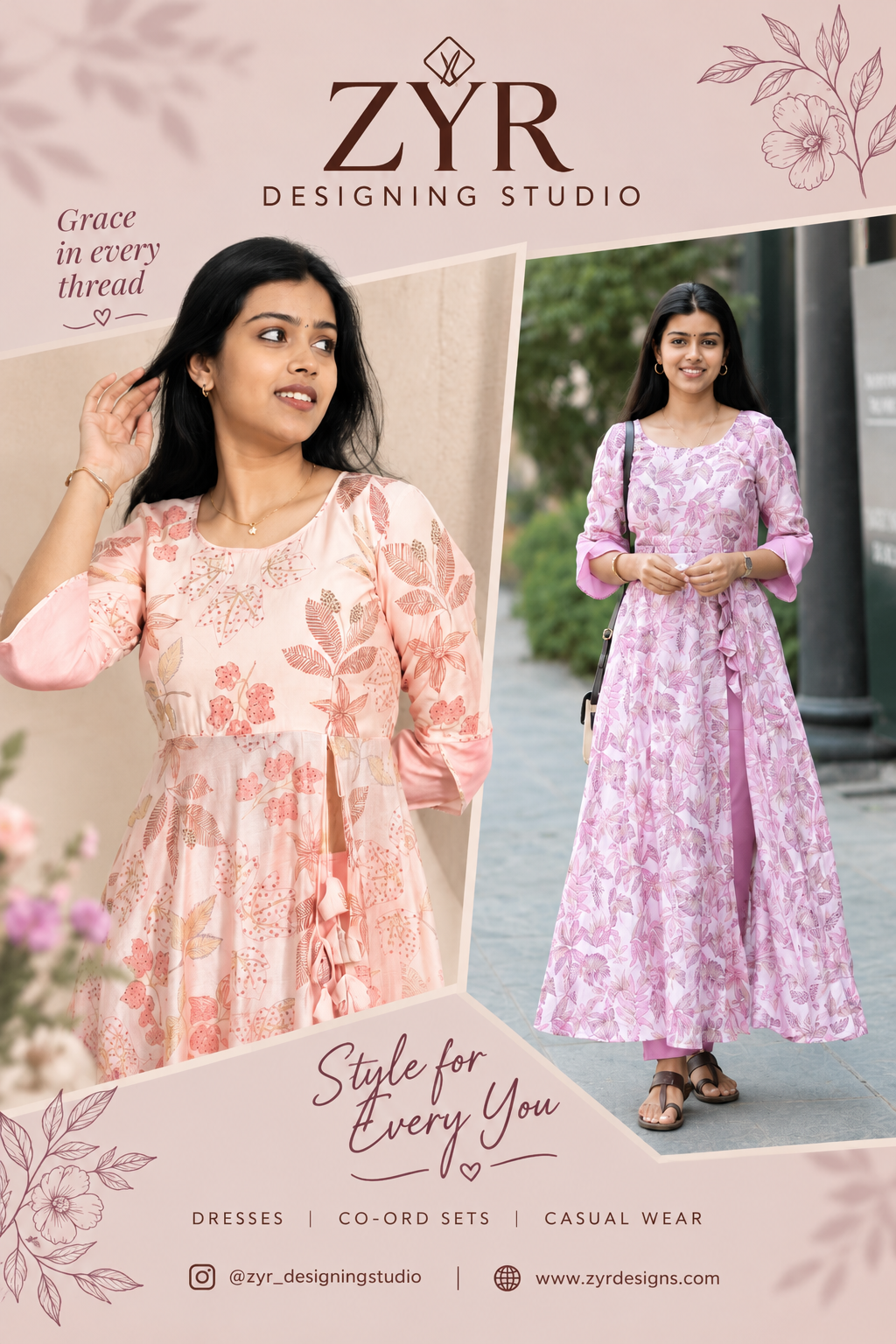 FLORAL DRESSES AT ZYR ARUMBAKKAM